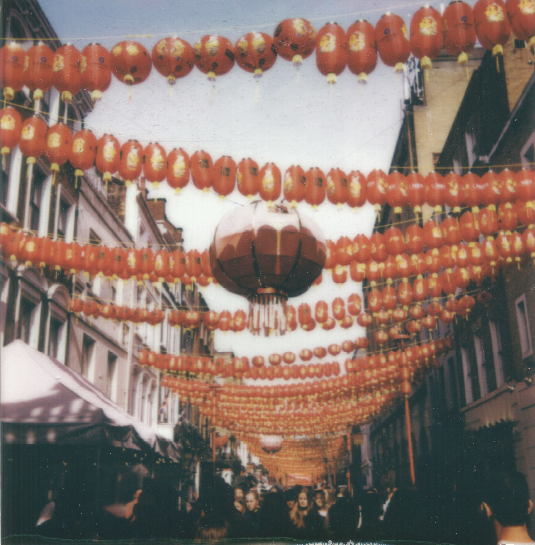 chinatown london, united kingdom april 12, 2025 polaroid