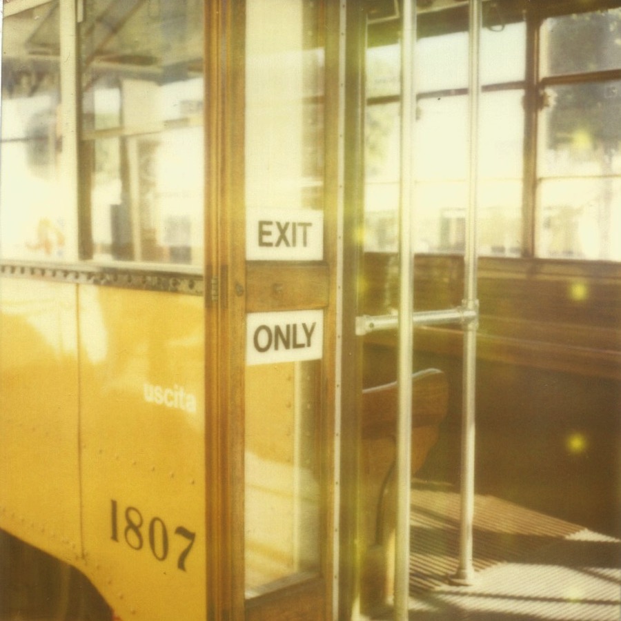 street car from milan san francisco, california february 24, 2012 legacy polaroid (expired)