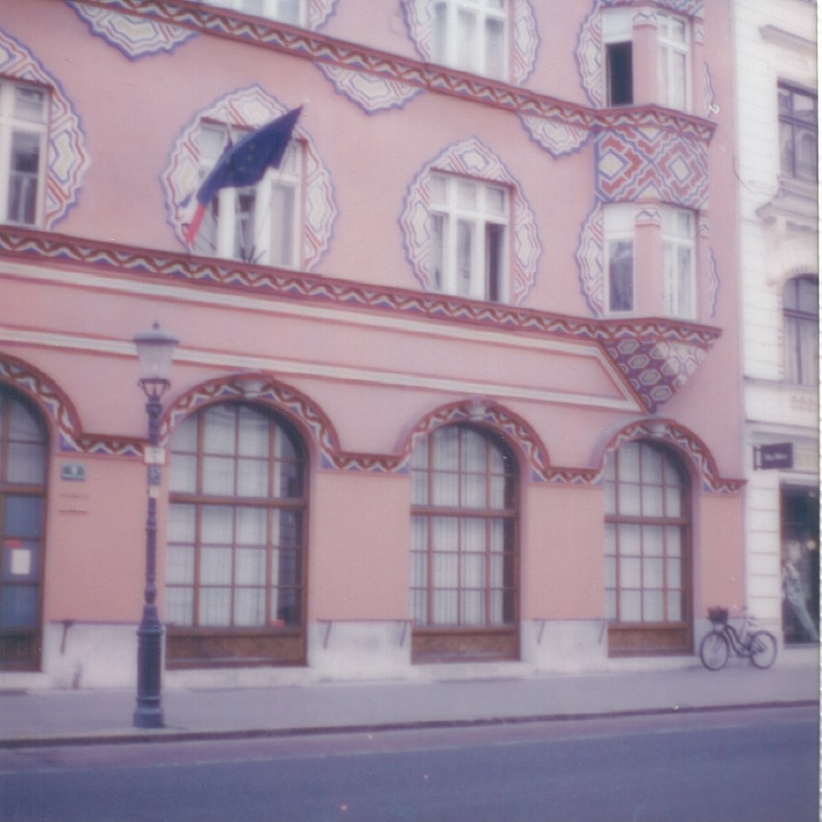 cooperative business bank ljubljana, slovenia august 17, 2022 polaroid