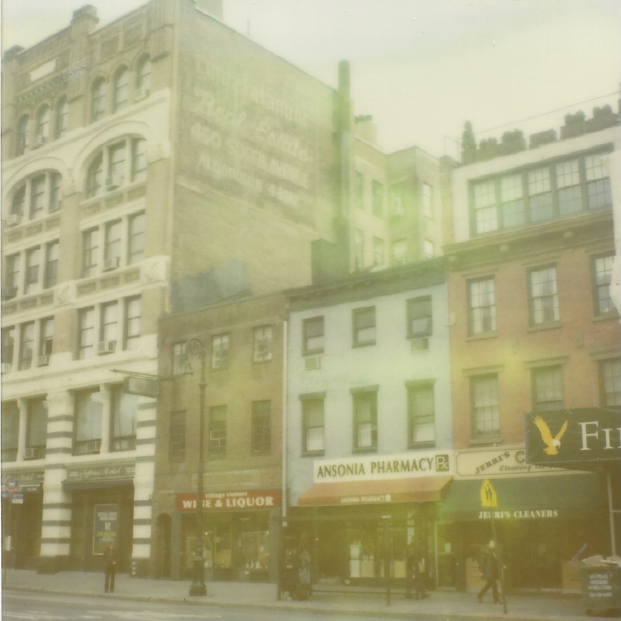 a favorite block on avenue of americas new york, new york april 11, 2012 legacy polaroid (expired)