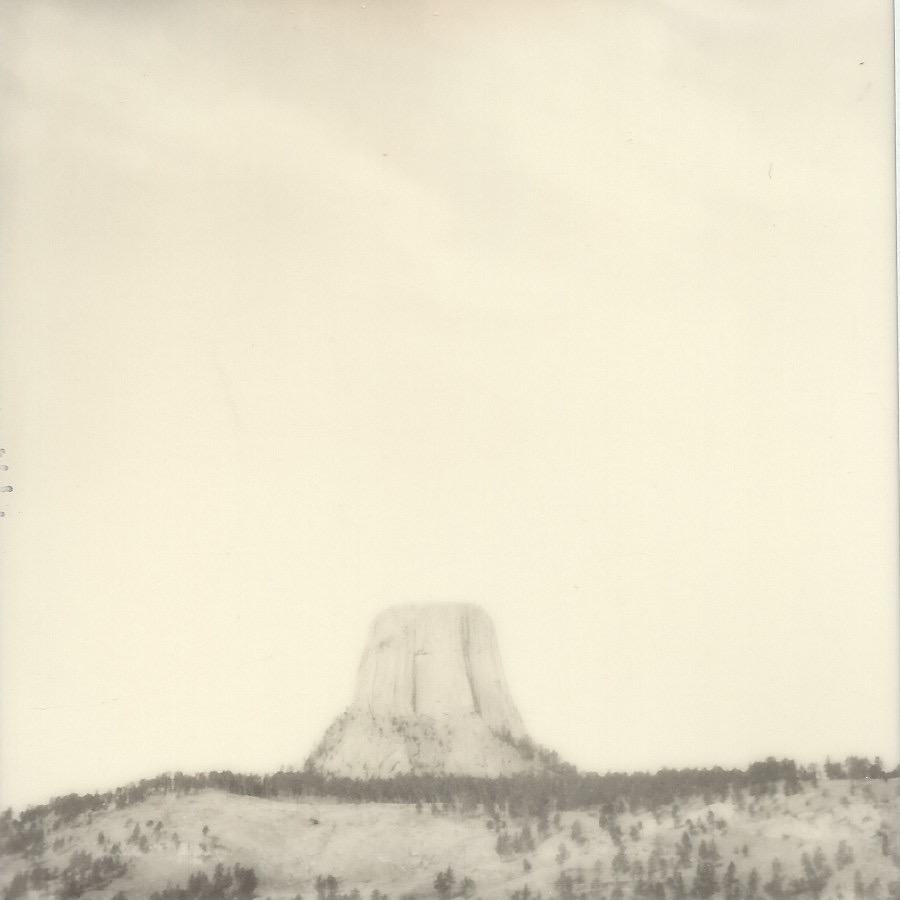 devils tower wyoming september 5, 2020 polaroid