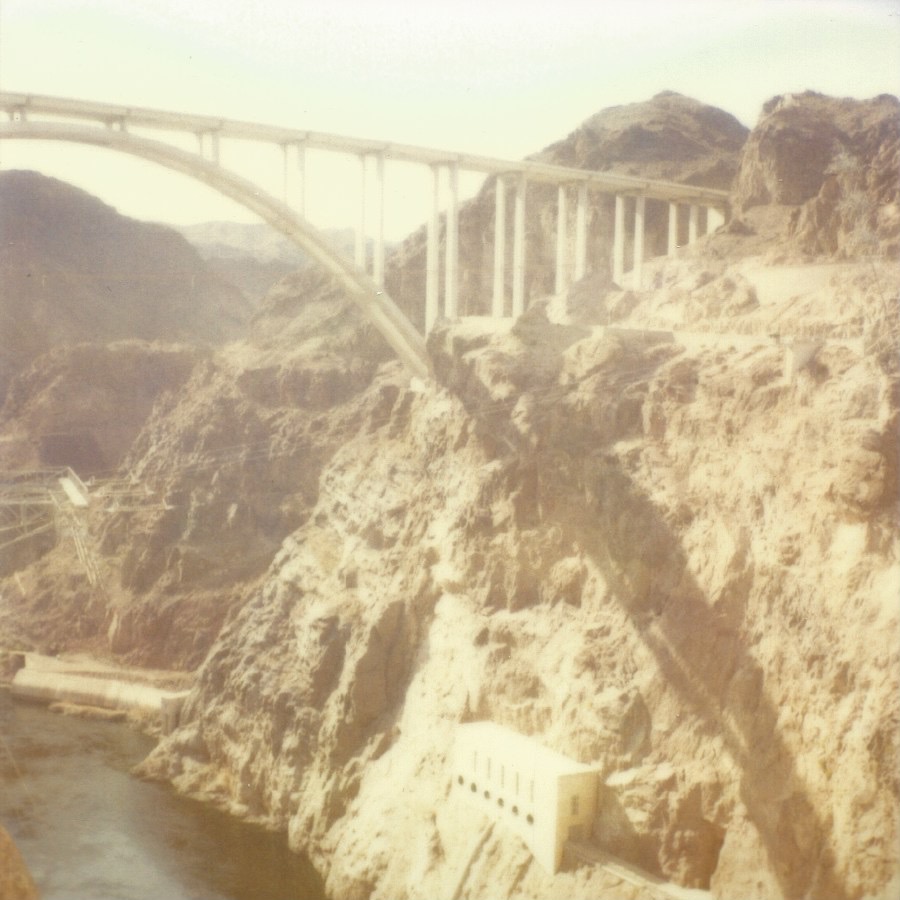 hoover dam las vegas, nevada january 27, 2012 legacy polaroid (expired)