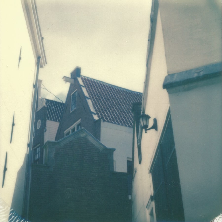behind begijnhof amsterdam, netherlands april 10, 2016 impossible project